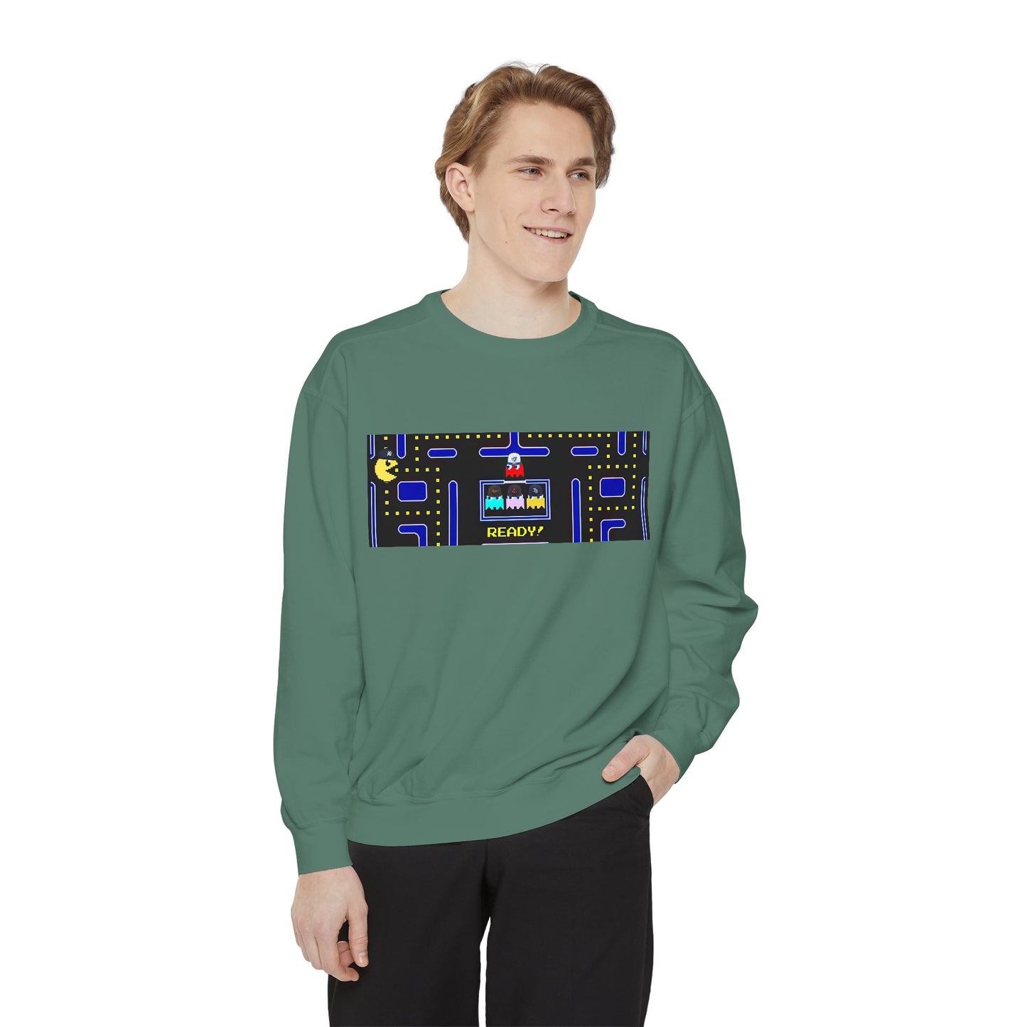⚾🕹️ Retro Arcade Maze Yankee Sweatshirt – My City is Everything Crewneck