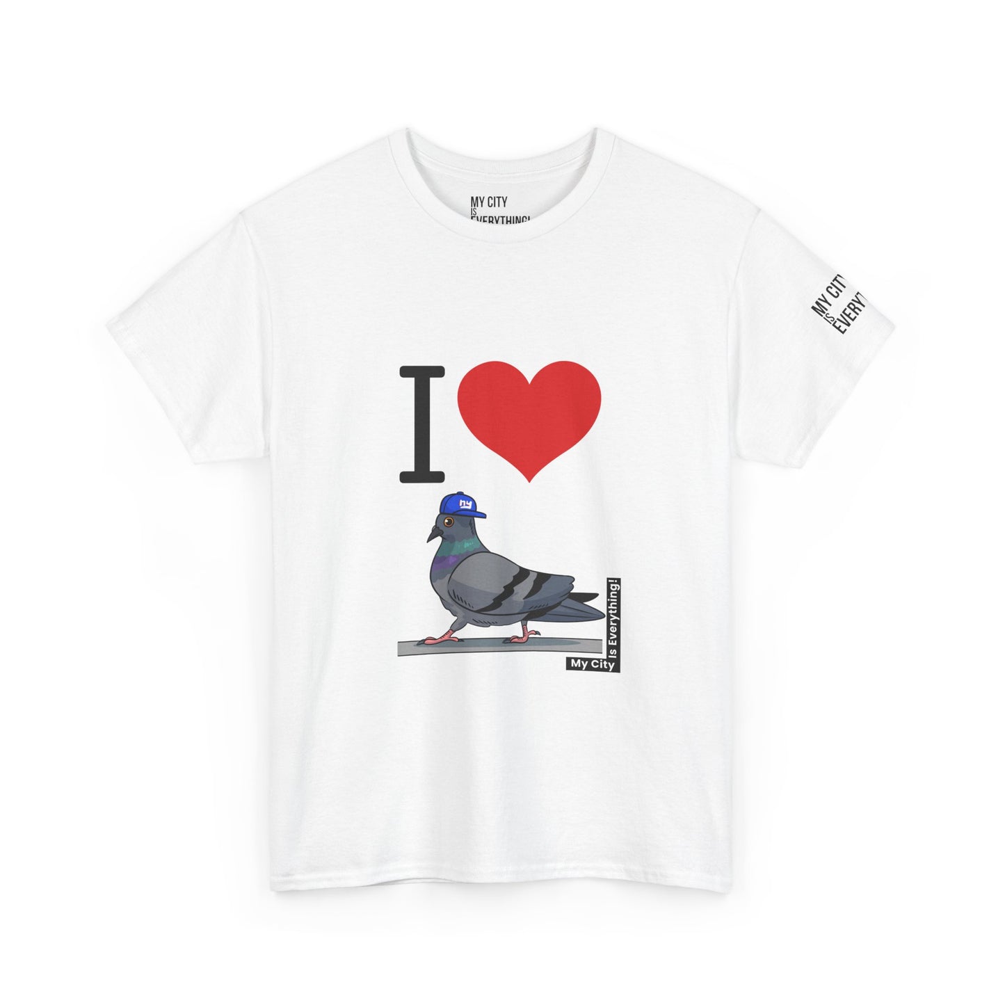 I ❤️ My City Pigeon Tee – Giants Cap Edition | My City Is Everything!