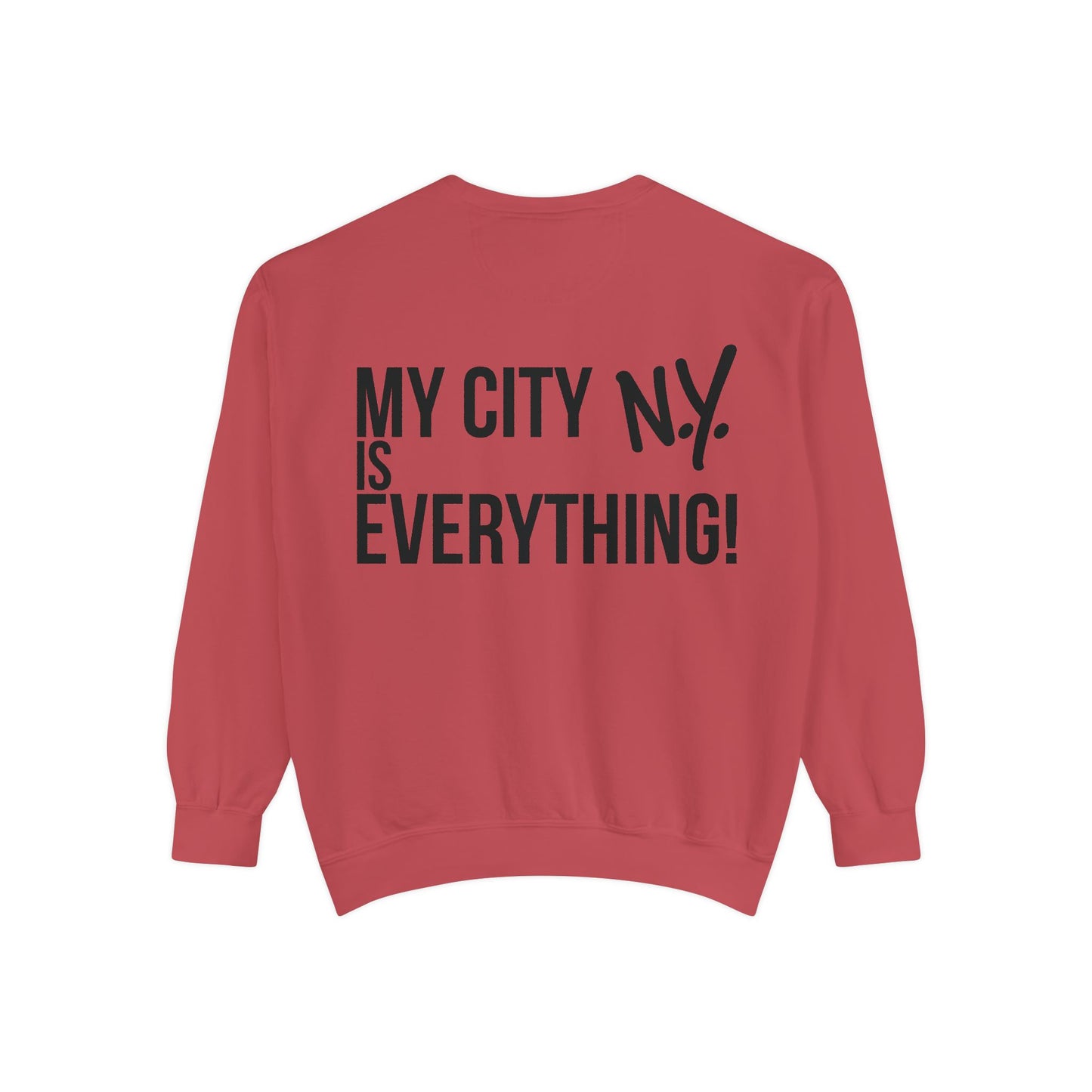My City is Everything! NYC Cookie Monster Knicks Graphic Crewneck Sweatshirt
