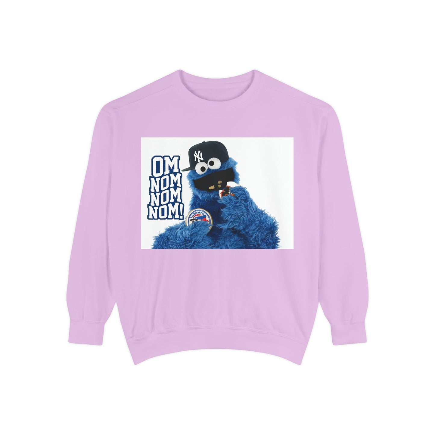 My City is Everything! NYC Cookie Monster Yankee Graphic Crewneck Sweatshirt