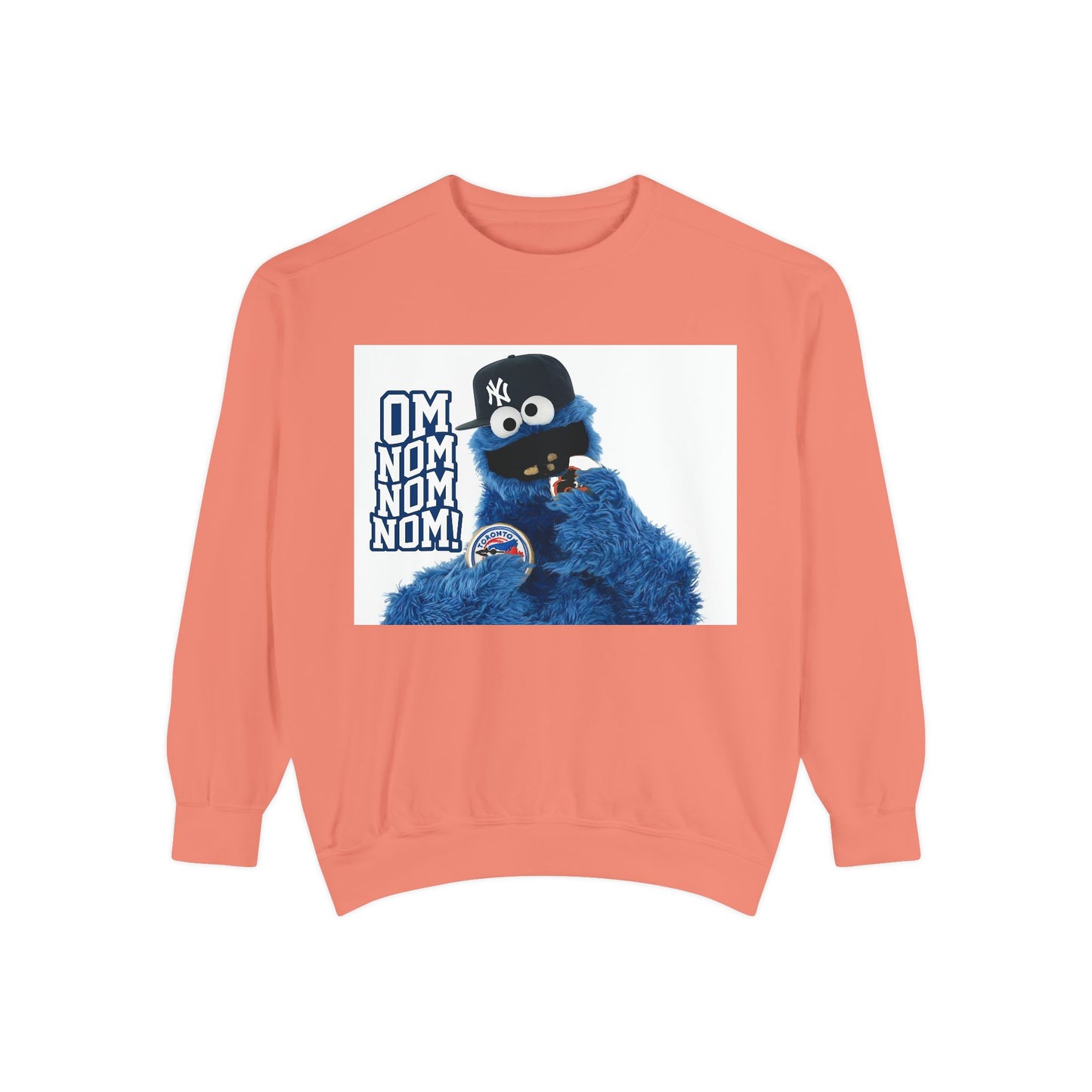 My City is Everything! NYC Cookie Monster Yankee Graphic Crewneck Sweatshirt