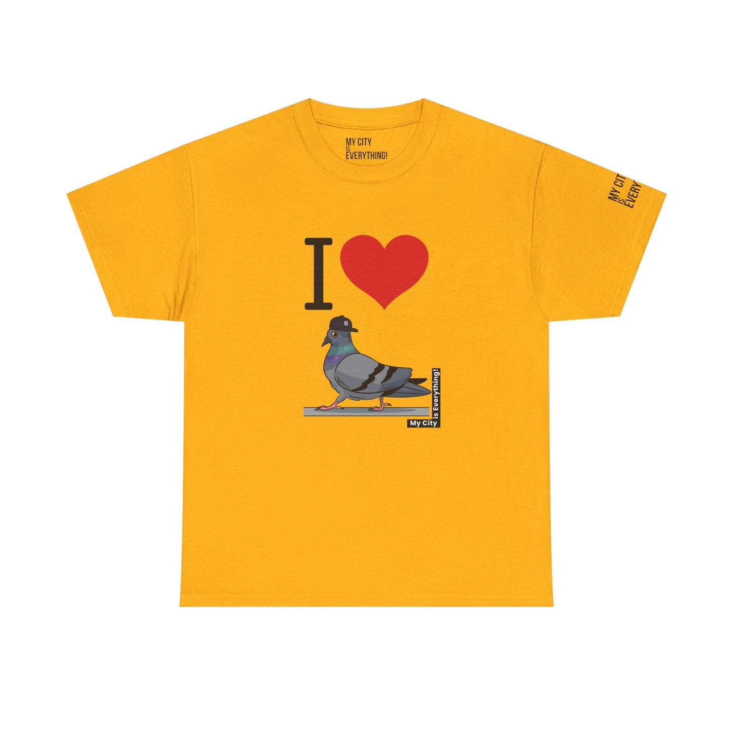 I ❤️ My City Pigeon Tee – Yankee Fitted Edition | My City Is Everything!