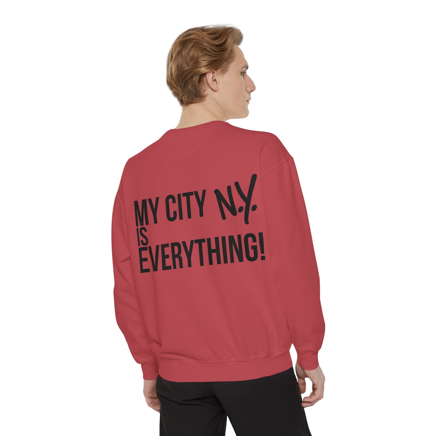 My City is Everything! NYC Cookie Monster Knicks Graphic Crewneck Sweatshirt