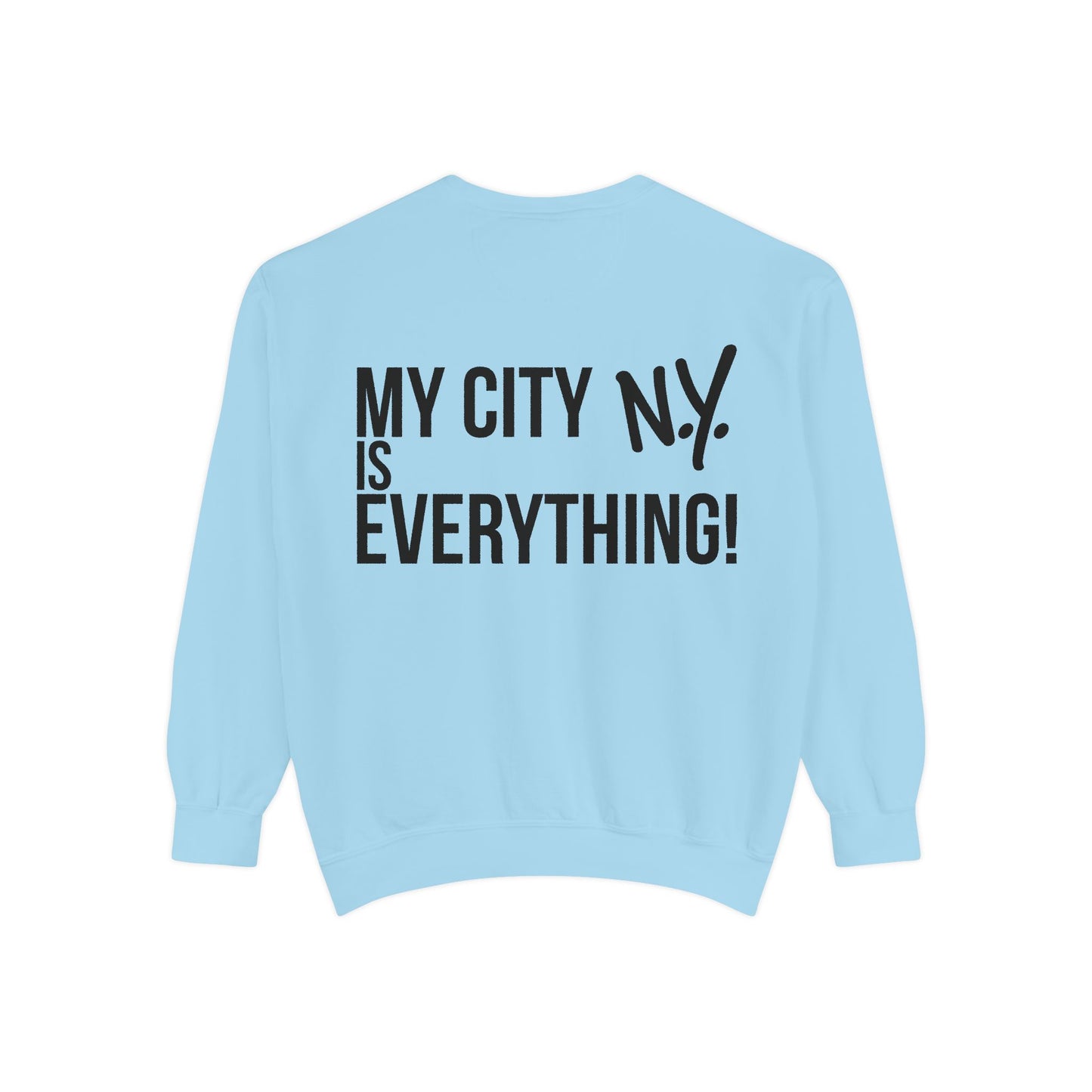 My City is Everything! NYC Cookie Monster Yankee Graphic Crewneck Sweatshirt