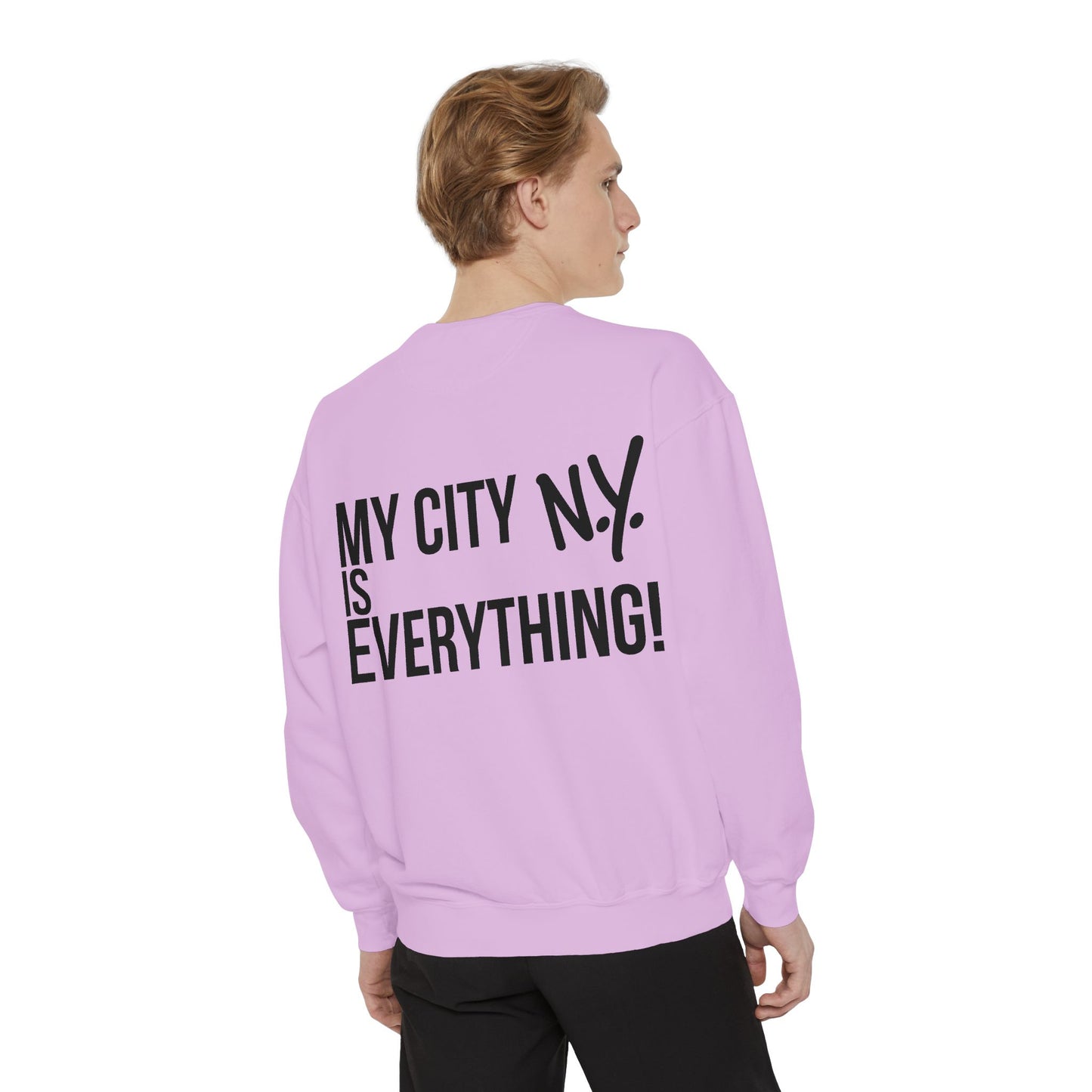 My City is Everything! NYC Cookie Monster Yankee Graphic Crewneck Sweatshirt