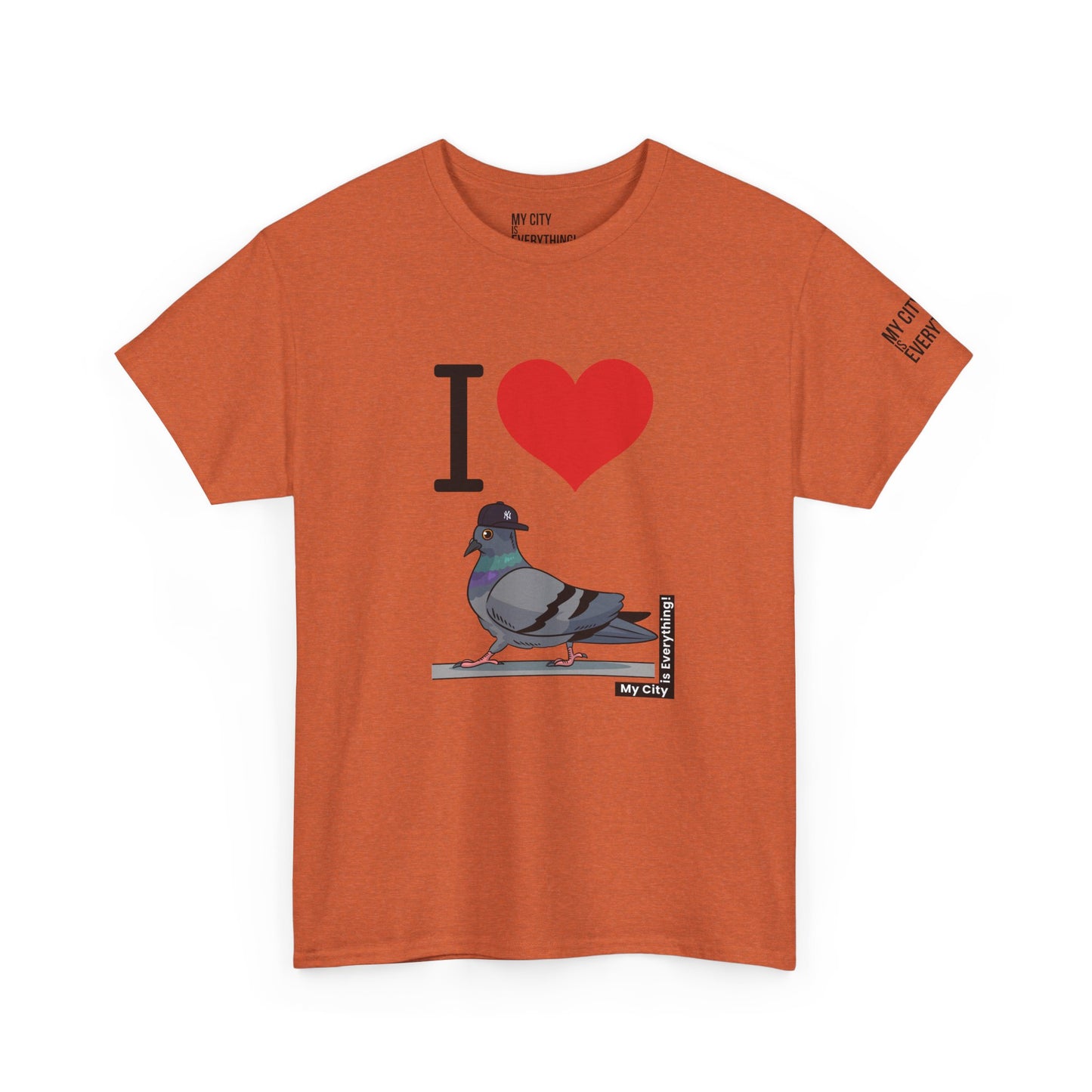 I ❤️ My City Pigeon Tee – Yankee Fitted Edition | My City Is Everything!