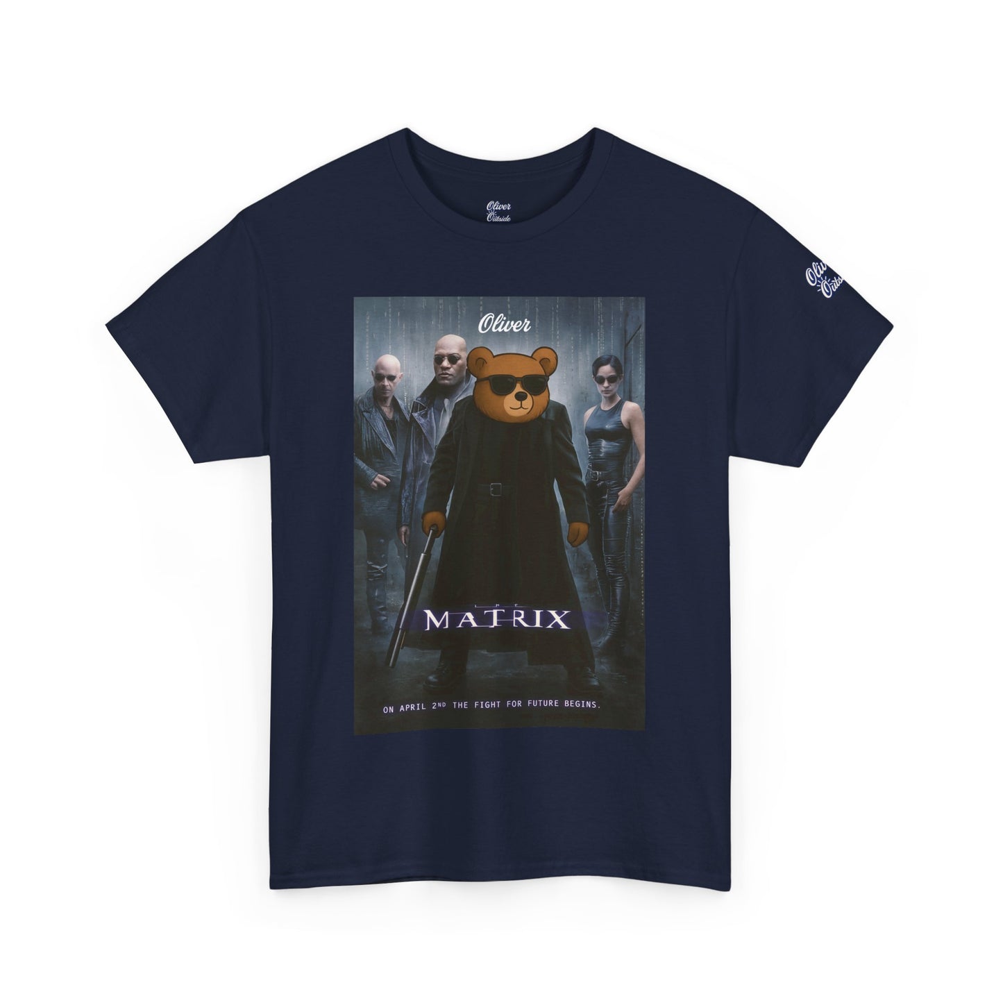 Oliver “The Matrix” Tee – Red Pill Bear Graphic Shirt