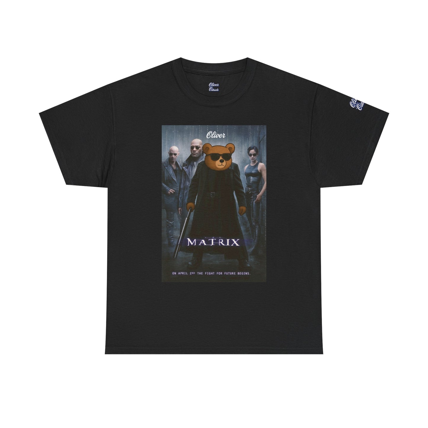 Oliver “The Matrix” Tee – Red Pill Bear Graphic Shirt