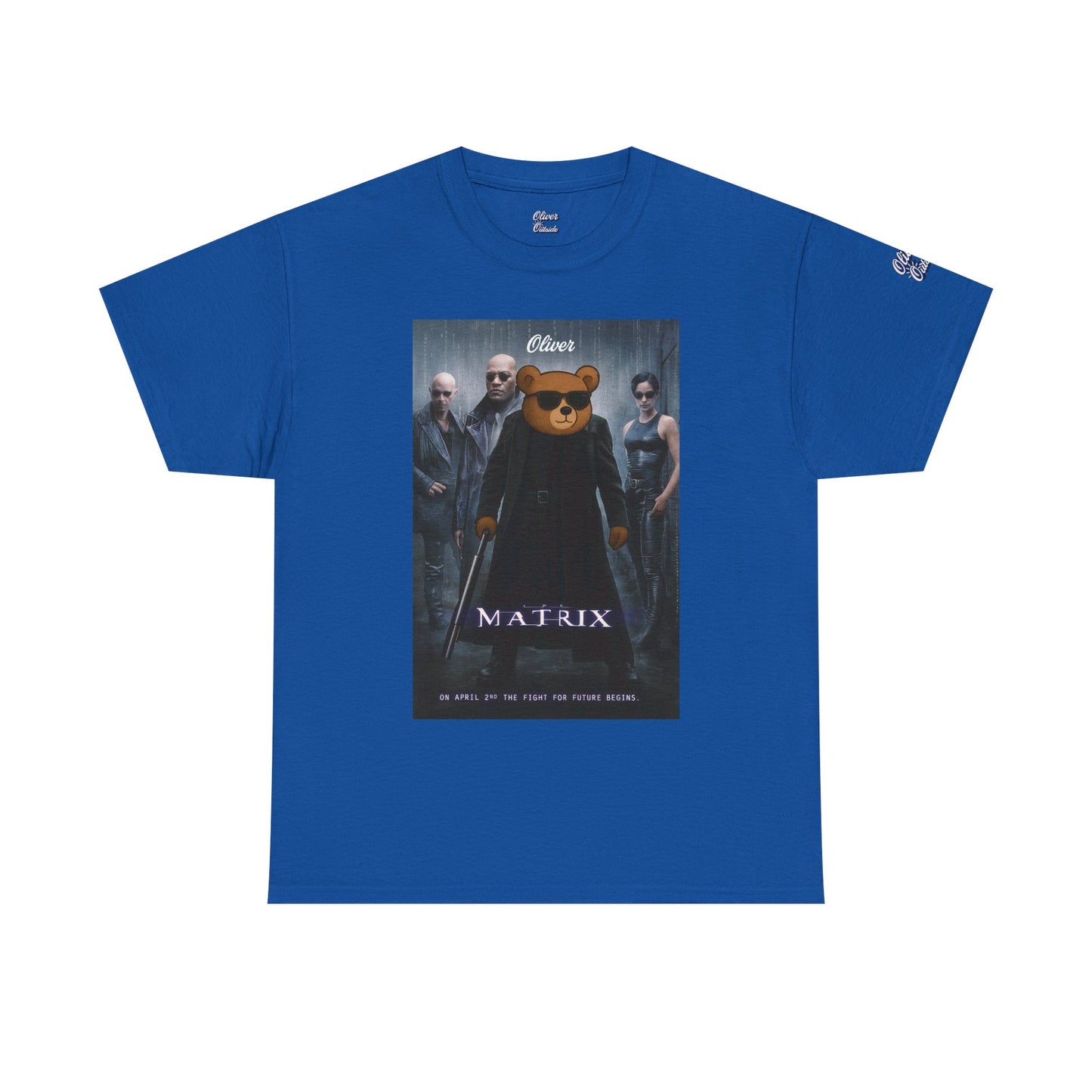 Oliver “The Matrix” Tee – Red Pill Bear Graphic Shirt