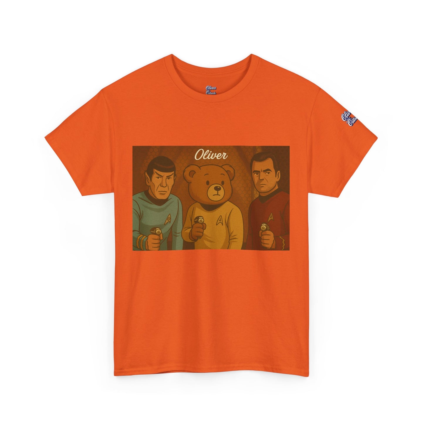 Oliver Outside Star Trek Parody Tee – Boldly Bear Where No One Has