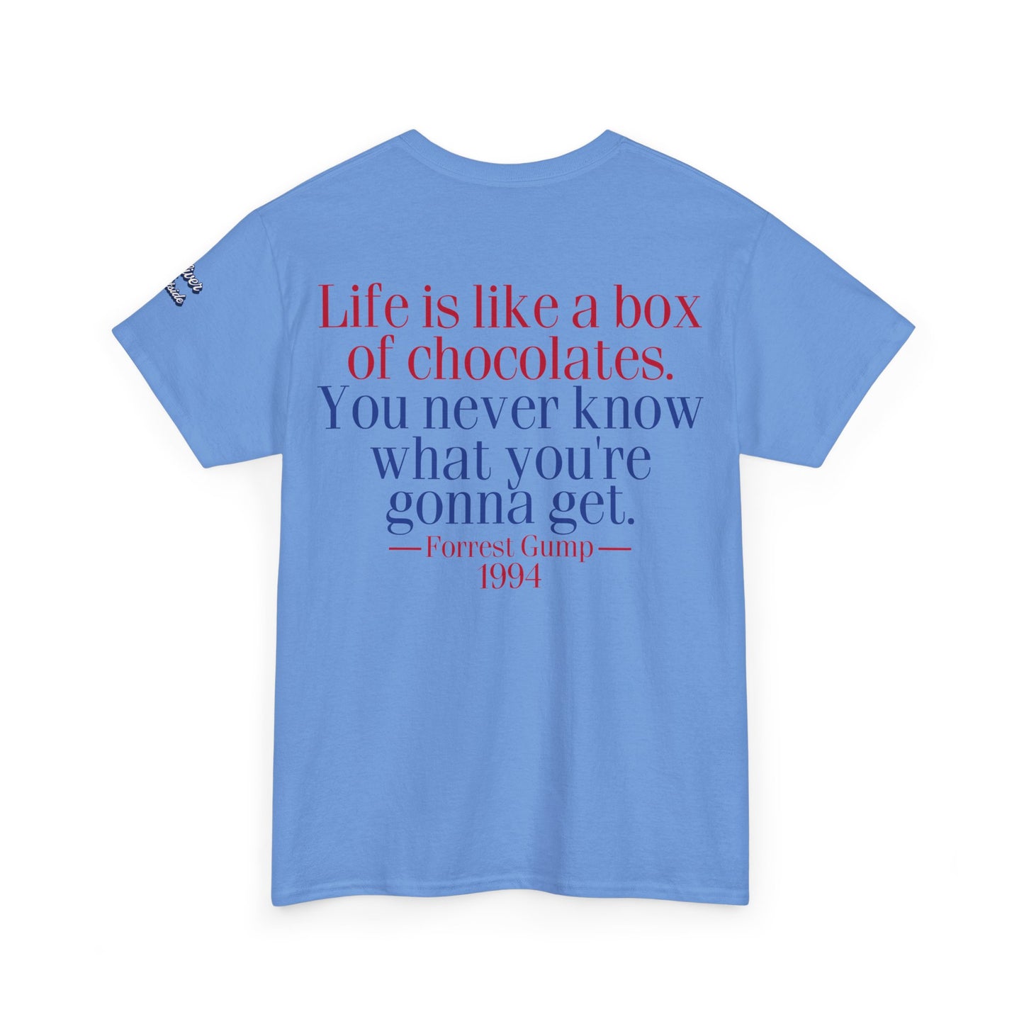 Oliver Outside Forrest Gump Parody Tee – Bench Time Classic