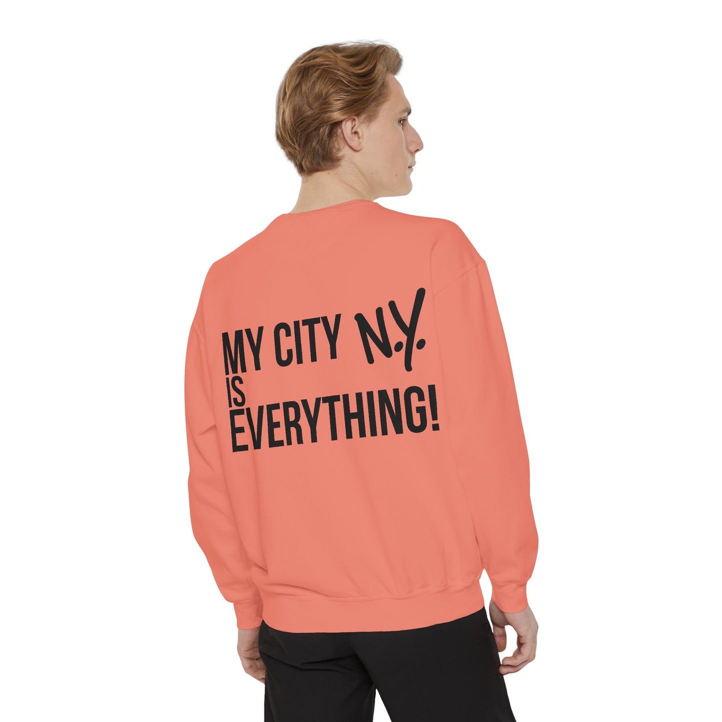 My City is Everything! NYC Cookie Monster Yankee Graphic Crewneck Sweatshirt