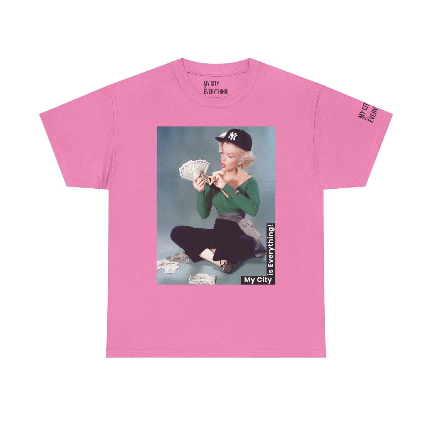Marilyn x Money x Yankees Tee – Vintage Icon Remix | My City Is Everything!
