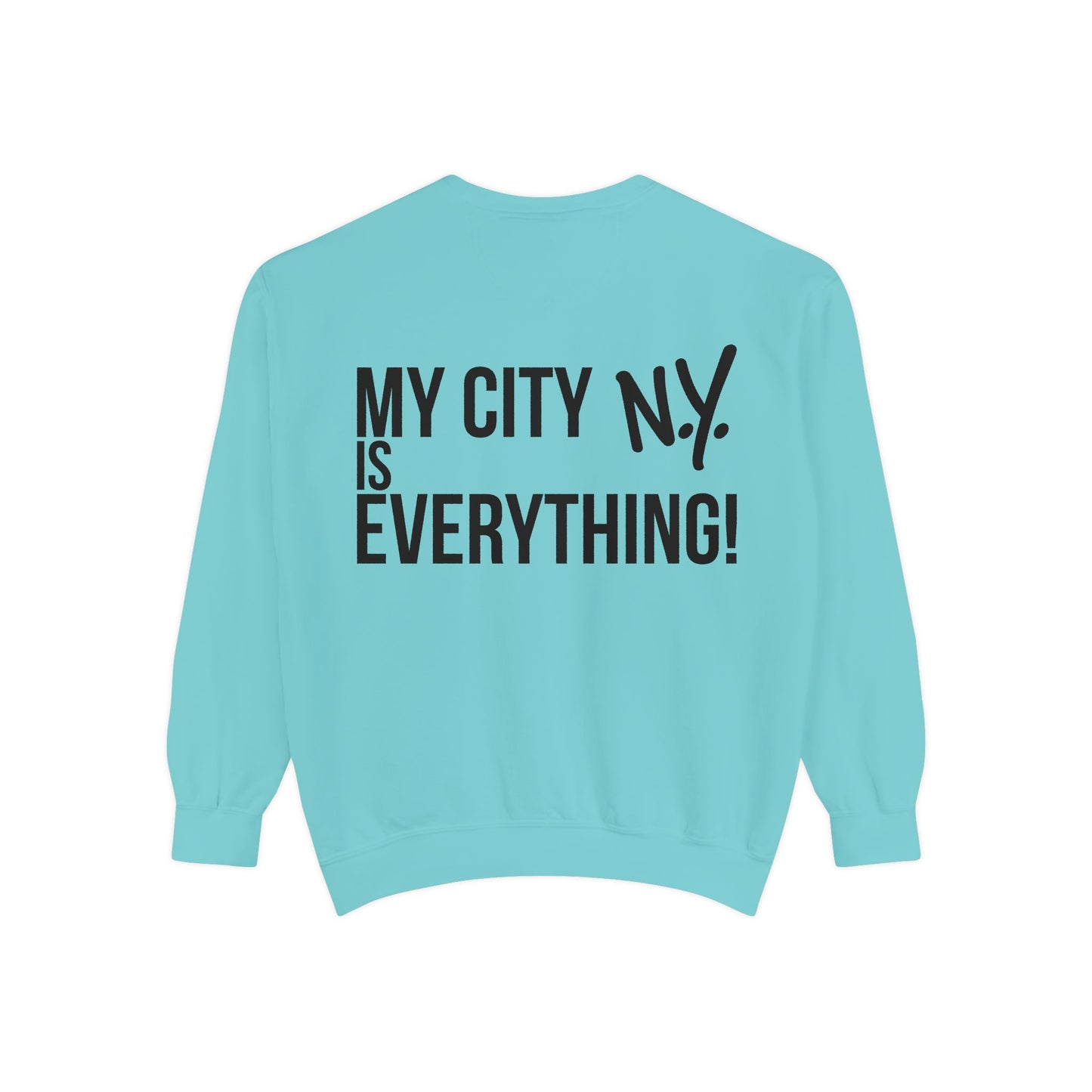 My City is Everything! NYC Cookie Monster Yankee Graphic Crewneck Sweatshirt