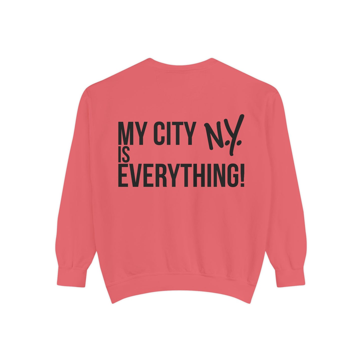 My City is Everything! NYC Cookie Monster Knicks Graphic Crewneck Sweatshirt