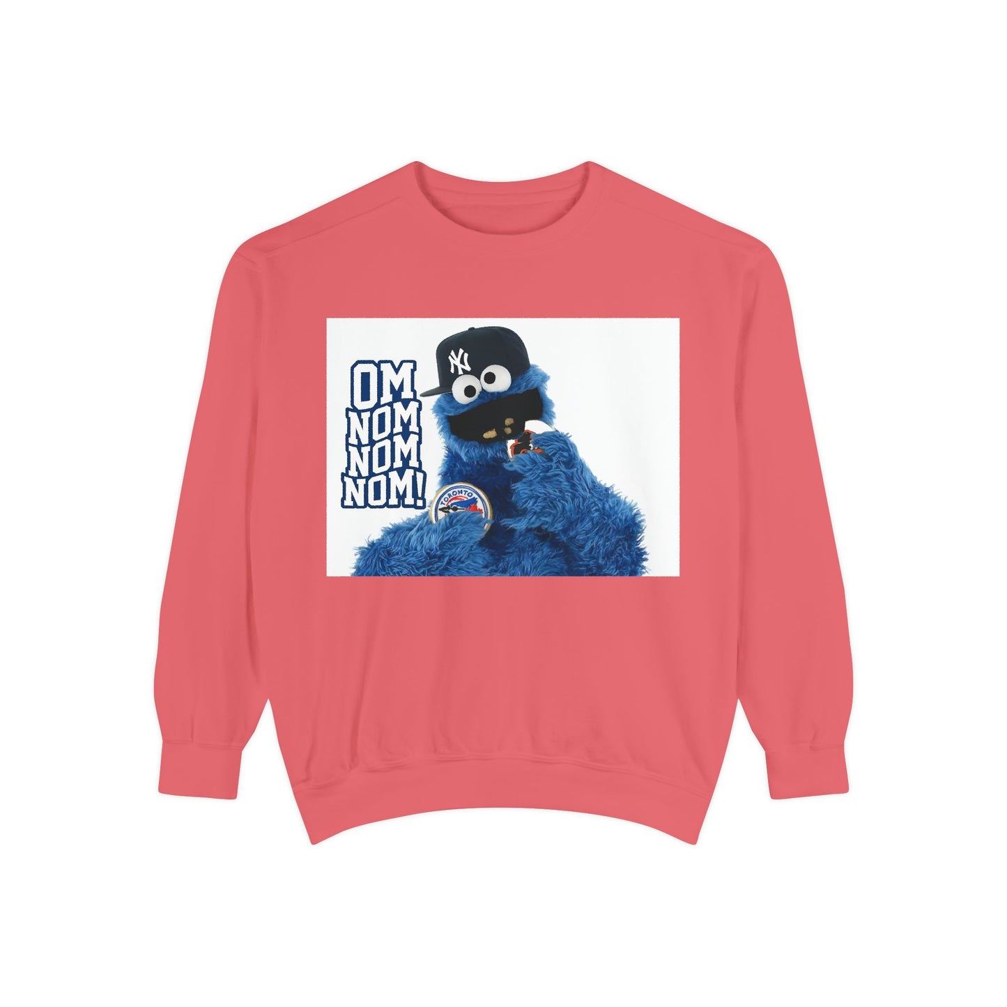My City is Everything! NYC Cookie Monster Yankee Graphic Crewneck Sweatshirt