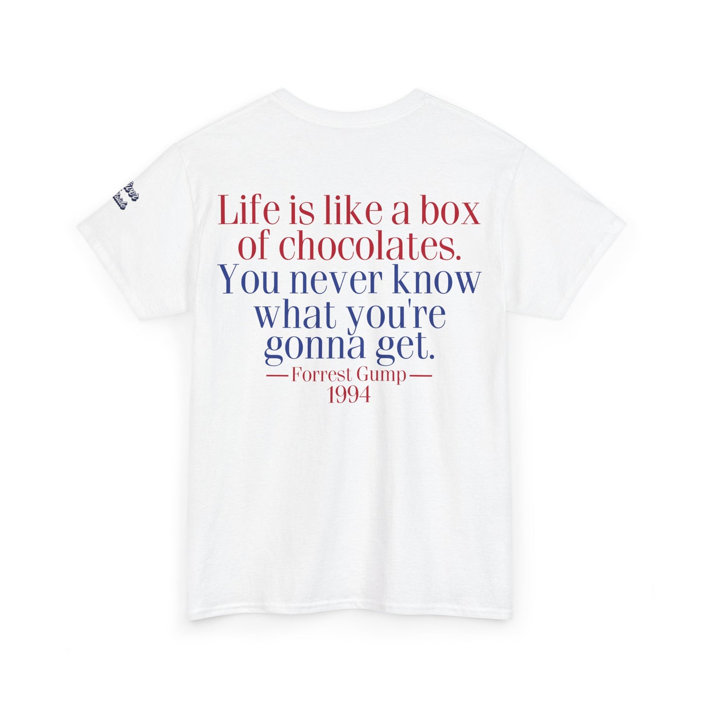 Oliver Outside Forrest Gump Parody Tee – Bench Time Classic