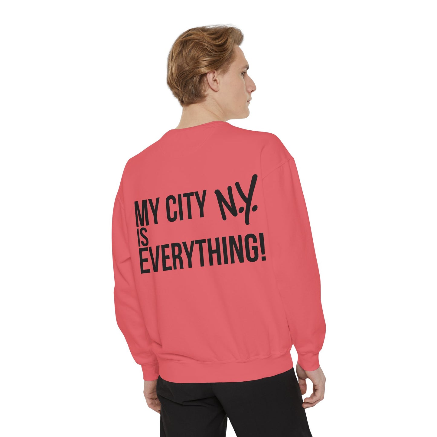 My City is Everything! NYC Cookie Monster Yankee Graphic Crewneck Sweatshirt