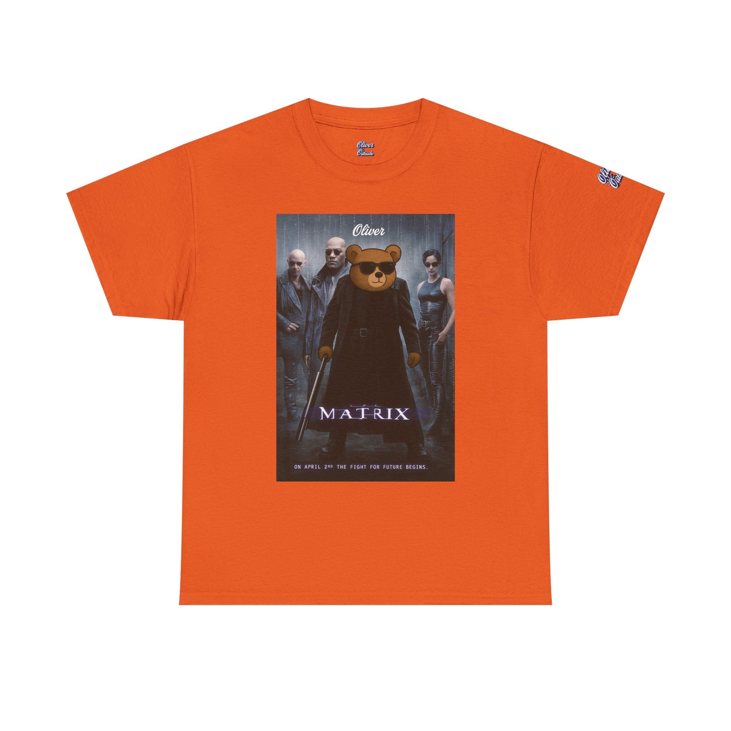 Oliver “The Matrix” Tee – Red Pill Bear Graphic Shirt