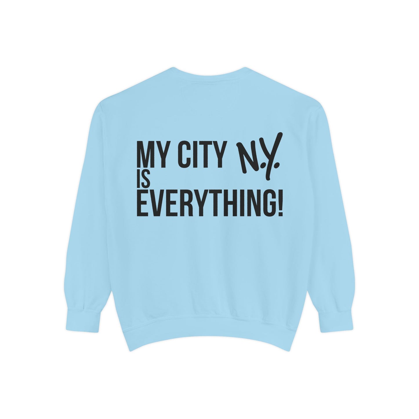 My City is Everything! NYC Cookie Monster Knicks Graphic Crewneck Sweatshirt
