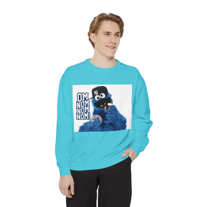 My City is Everything! NYC Cookie Monster Yankee Graphic Crewneck Sweatshirt