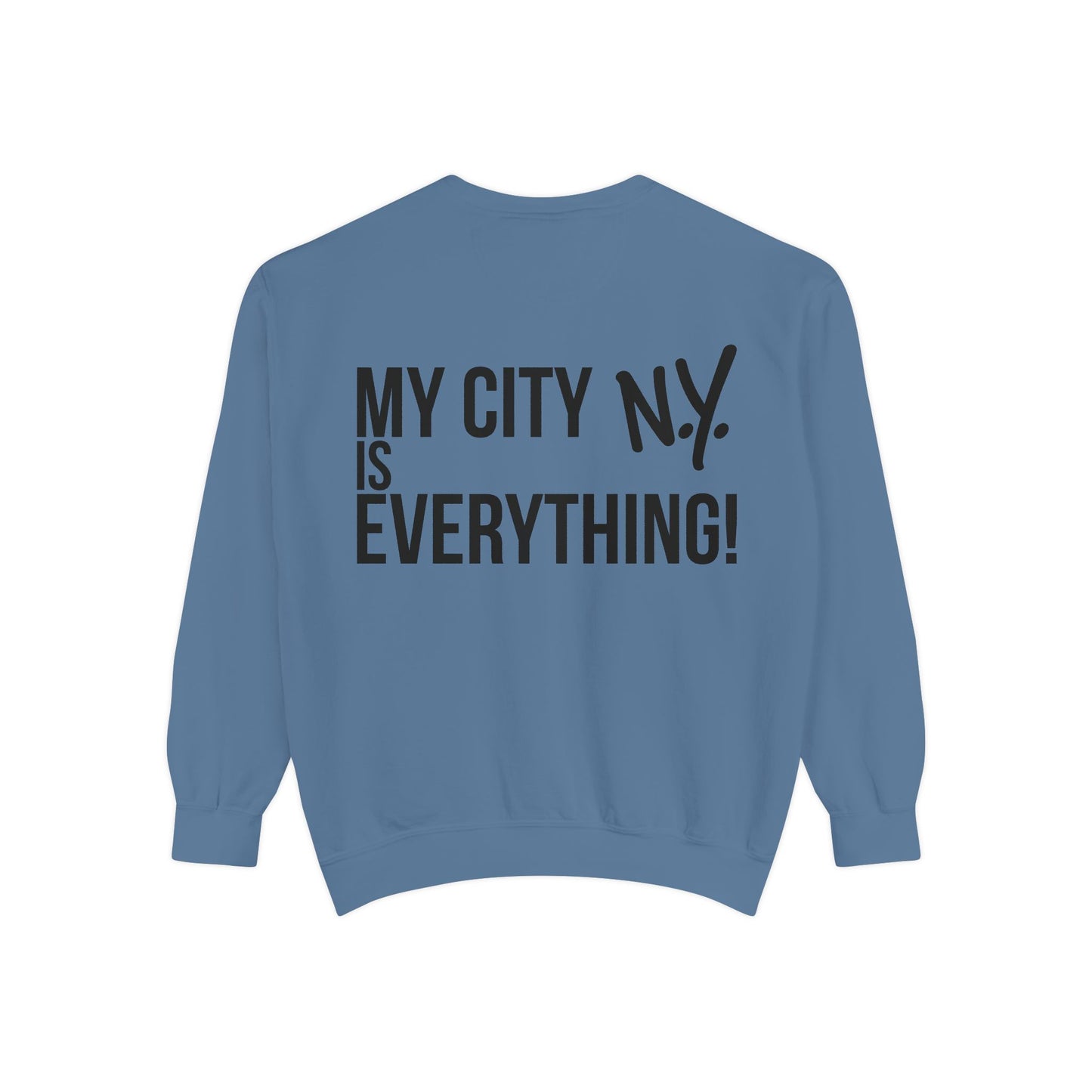 My City is Everything! NYC Cookie Monster Yankee Graphic Crewneck Sweatshirt