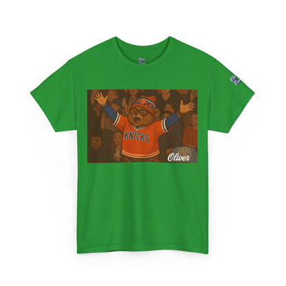 Oliver Outside Knicks Fan Tee – Courtside Energy Bear Style