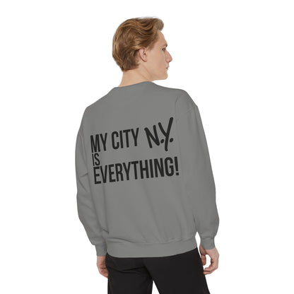 My City is Everything! NYC Cookie Monster Yankee Graphic Crewneck Sweatshirt