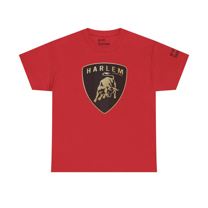 Harlem “Lambo Crest” Tee – Luxury Streetwear Inspired