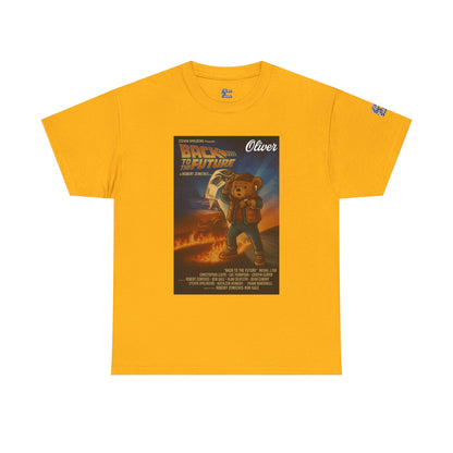 Oliver Outside Back to the Future Parody Tee – Retro Bear Style