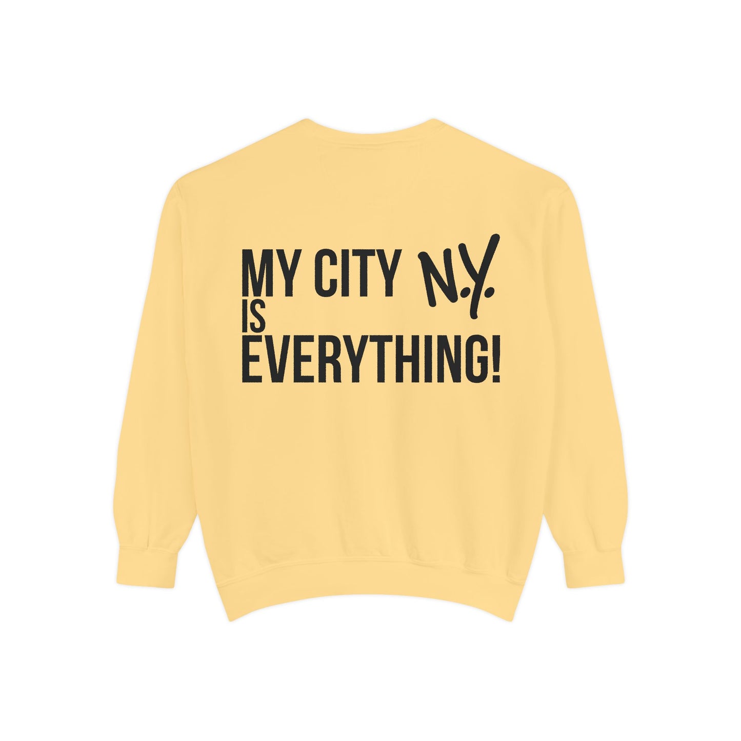 My City is Everything! NYC Cookie Monster Yankee Graphic Crewneck Sweatshirt