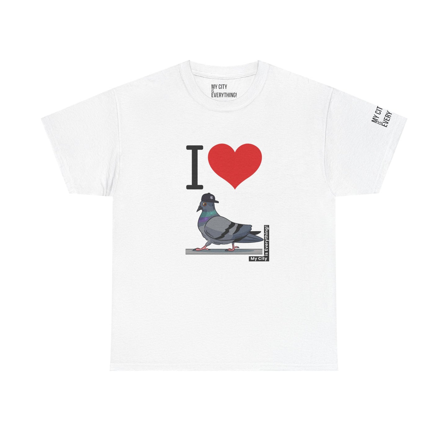 I ❤️ My City Pigeon Tee – Yankee Fitted Edition | My City Is Everything!