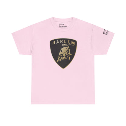 Harlem “Lambo Crest” Tee – Luxury Streetwear Inspired