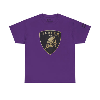 Harlem “Lambo Crest” Tee – Luxury Streetwear Inspired