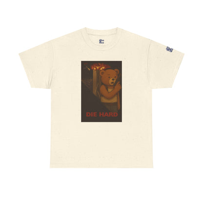 Oliver “Die Hard” Graphic Tee – Action Hero Bear Shirt