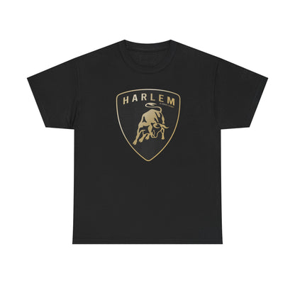 Harlem “Lambo Crest” Tee – Luxury Streetwear Inspired