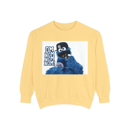My City is Everything! NYC Cookie Monster Yankee Graphic Crewneck Sweatshirt