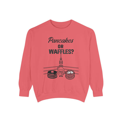 🥞/🧇Pancakes or Waffles? G.O.A.T. Talk Tees Debate Sweatshirt – Breakfast Battle Crewneck