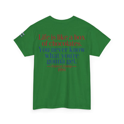 Oliver Outside Forrest Gump Parody Tee – Bench Time Classic