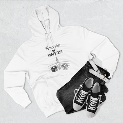 🥞/🧇Pancakes or Waffles? Hoodie – Funny Breakfast Debate Hoodie by G.O.A.T. Talk Tees