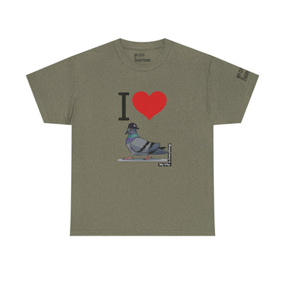 I ❤️ My City Pigeon Tee – Yankee Fitted Edition | My City Is Everything!