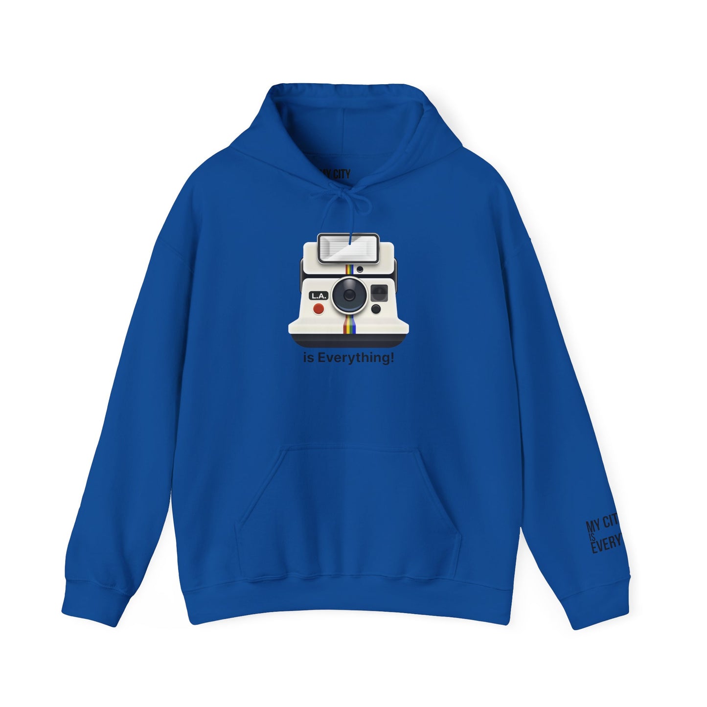 L.A. Is Everything! Hoodie – Retro Polaroid Camera Design | My City Is Everything