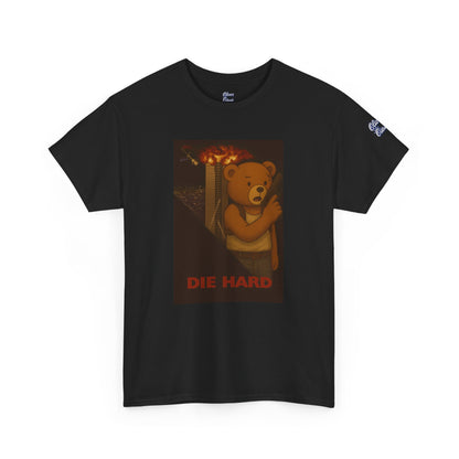 Oliver “Die Hard” Graphic Tee – Action Hero Bear Shirt