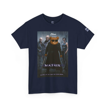 Oliver “The Matrix” Tee – Red Pill Bear Graphic Shirt