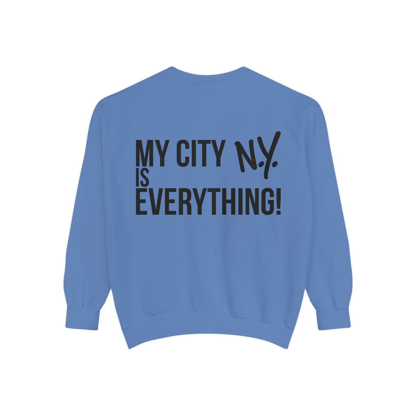 My City is Everything! NYC Cookie Monster Knicks Graphic Crewneck Sweatshirt