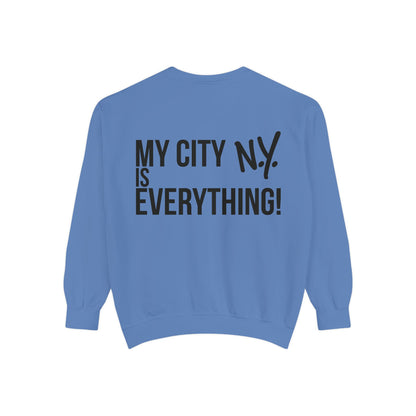 My City is Everything! NYC Cookie Monster Knicks Graphic Crewneck Sweatshirt