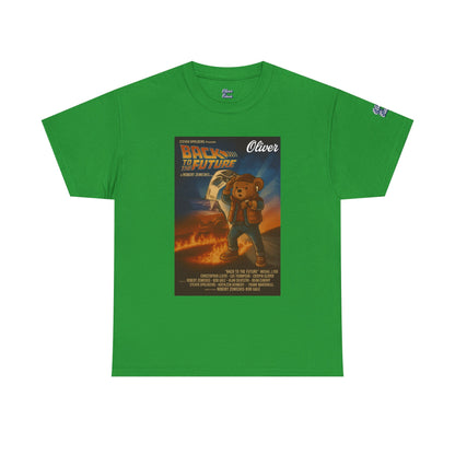 Oliver Outside Back to the Future Parody Tee – Retro Bear Style