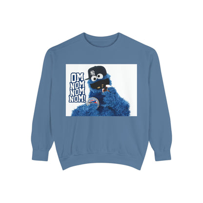 My City is Everything! NYC Cookie Monster Yankee Graphic Crewneck Sweatshirt