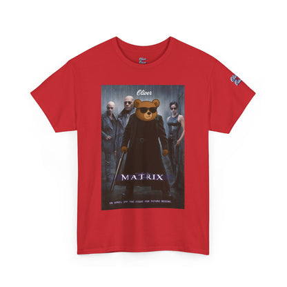 Oliver “The Matrix” Tee – Red Pill Bear Graphic Shirt