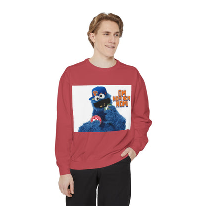 My City is Everything! NYC Cookie Monster Knicks Graphic Crewneck Sweatshirt